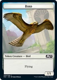 Bird // Saproling Double-sided Token [Core Set 2021 Tokens] | Arkham Games and Comics