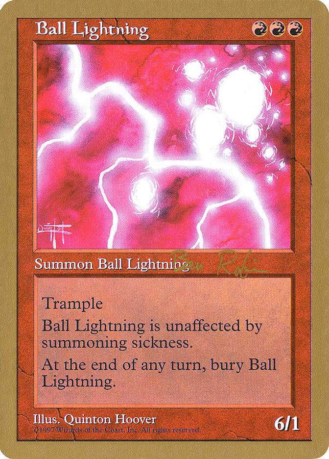 Ball Lightning (Ben Rubin) [World Championship Decks 1998] | Arkham Games and Comics