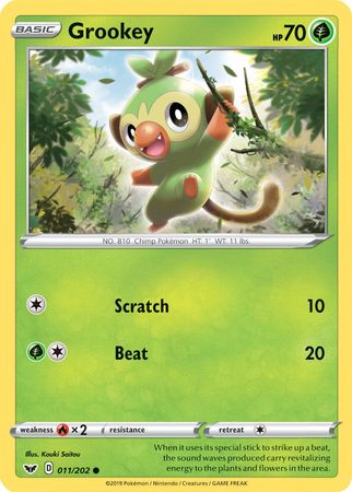 Grookey (011/202) (Premium Collection) [Sword & Shield: Base Set] | Arkham Games and Comics