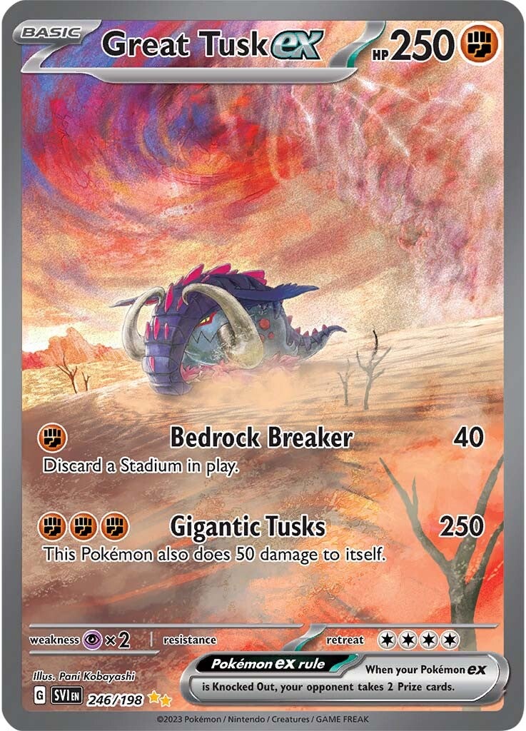 Great Tusk ex (246/198) [Scarlet & Violet: Base Set] | Arkham Games and Comics