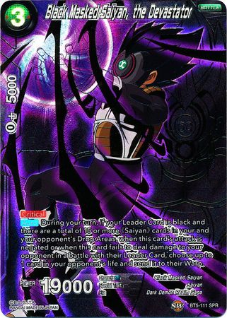 Black Masked Saiyan, the Devastator (SPR) (BT5-111) [Miraculous Revival] | Arkham Games and Comics