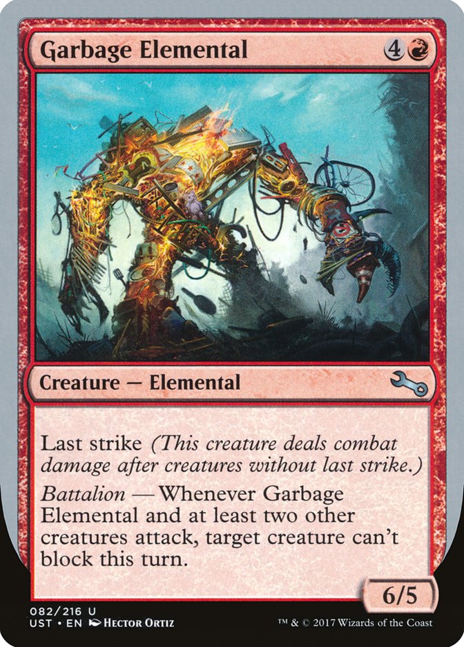 Garbage Elemental (6/5 Creature) [Unstable] | Arkham Games and Comics