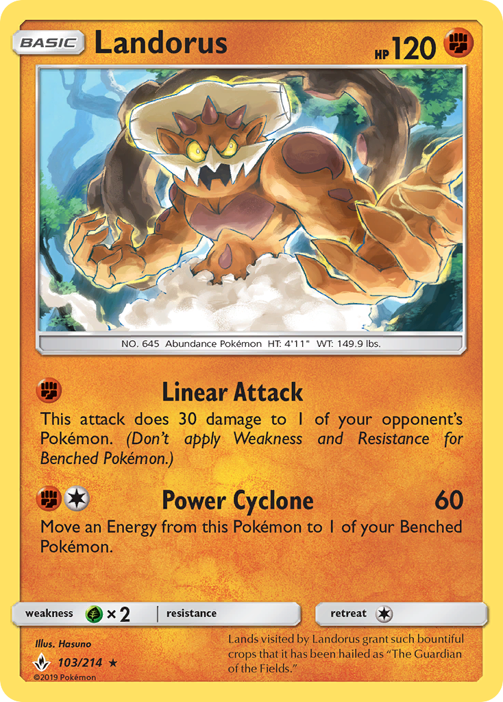 Landorus (103/214) [Sun & Moon: Unbroken Bonds] | Arkham Games and Comics