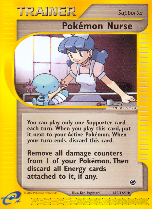 Pokemon Nurse (145/165) [Expedition: Base Set] | Arkham Games and Comics