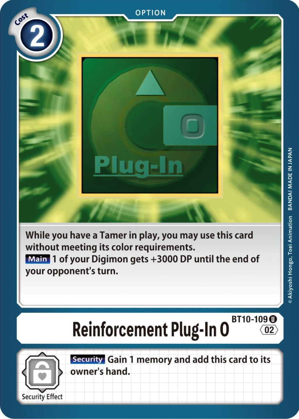 Reinforcement Plug-In 0 [BT10-109] [Xros Encounter] | Arkham Games and Comics