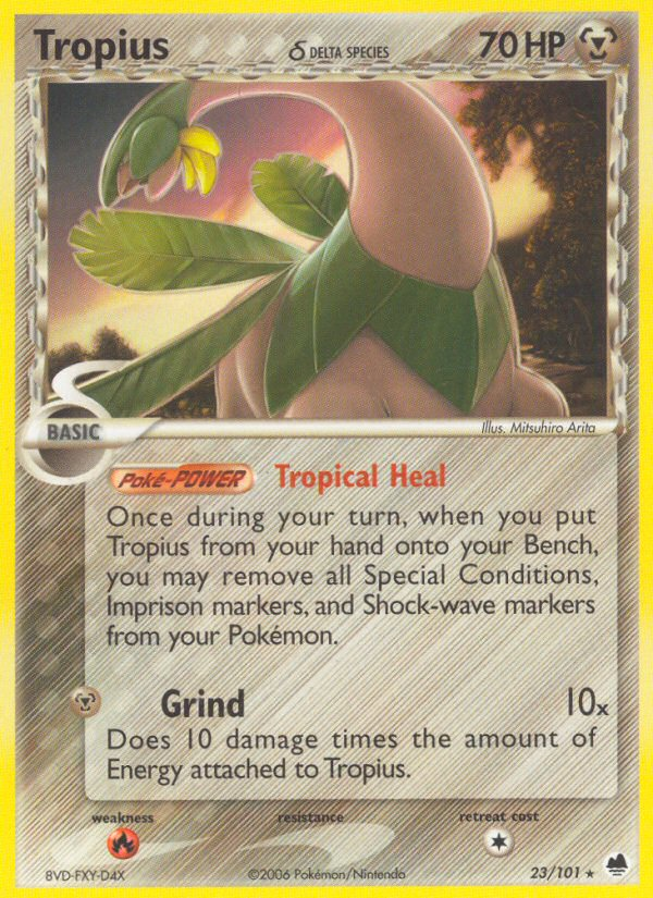 Tropius (23/101) (Delta Species) [EX: Dragon Frontiers] | Arkham Games and Comics