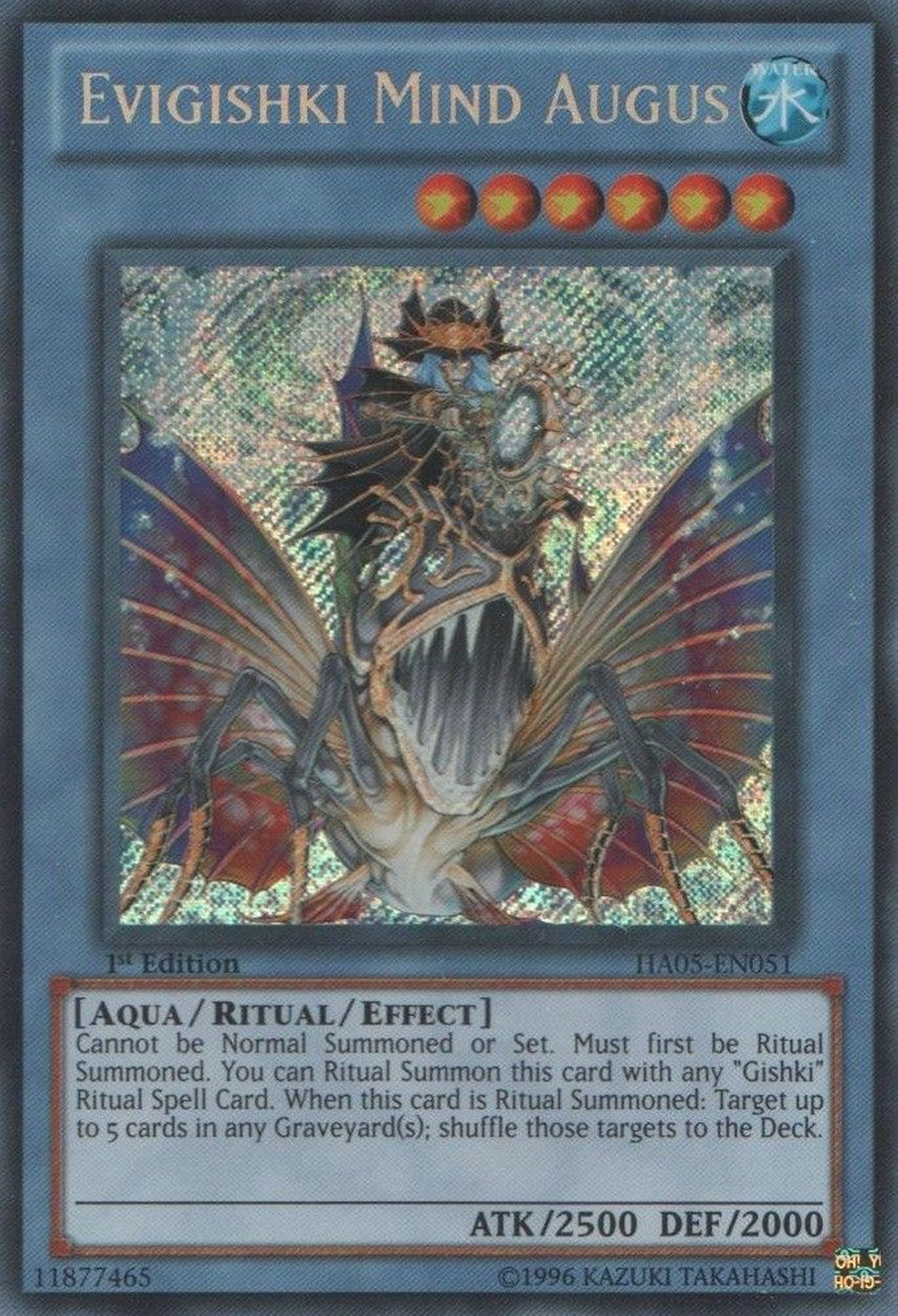 Evigishki Mind Augus [HA05-EN051] Secret Rare | Arkham Games and Comics