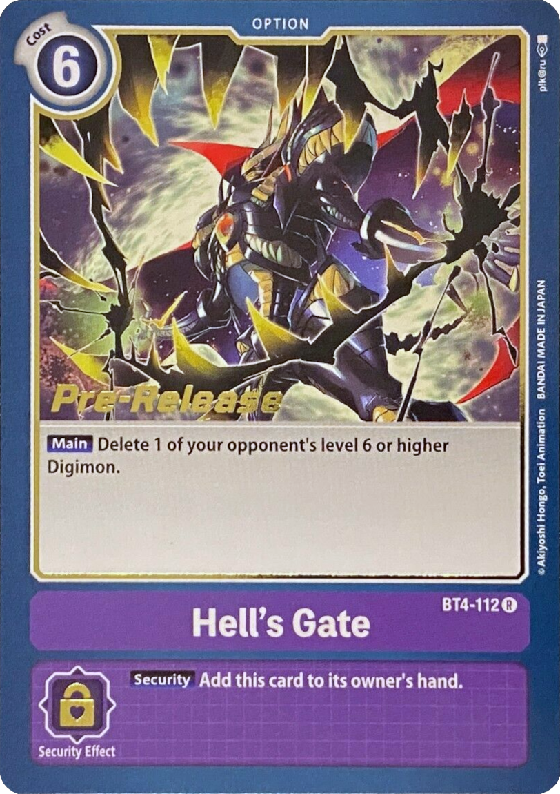 Hell's Gate [BT4-112] [Great Legend Pre-Release Promos] | Arkham Games and Comics