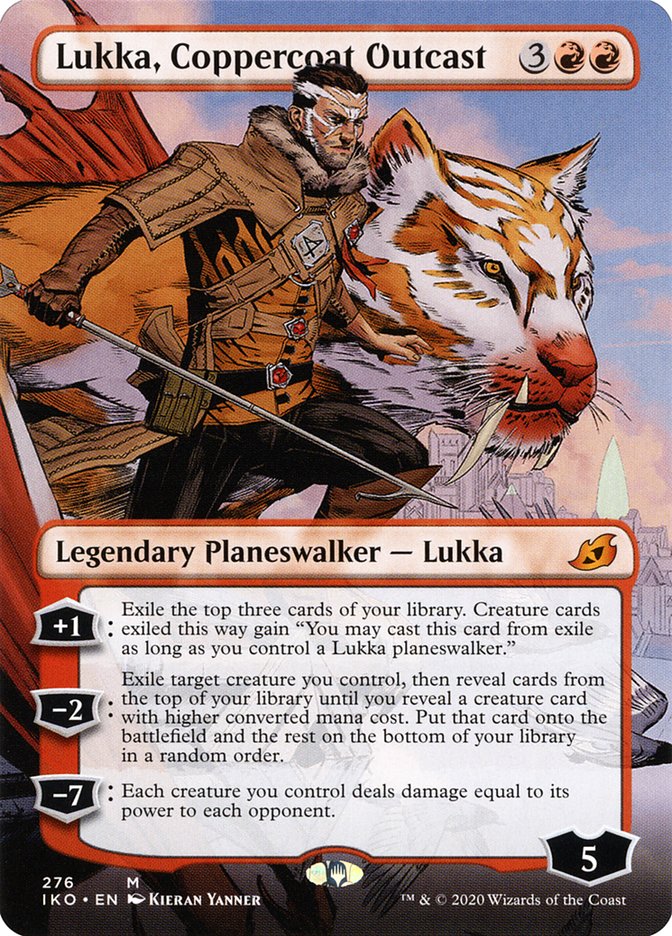 Lukka, Coppercoat Outcast (Borderless) [Ikoria: Lair of Behemoths] | Arkham Games and Comics