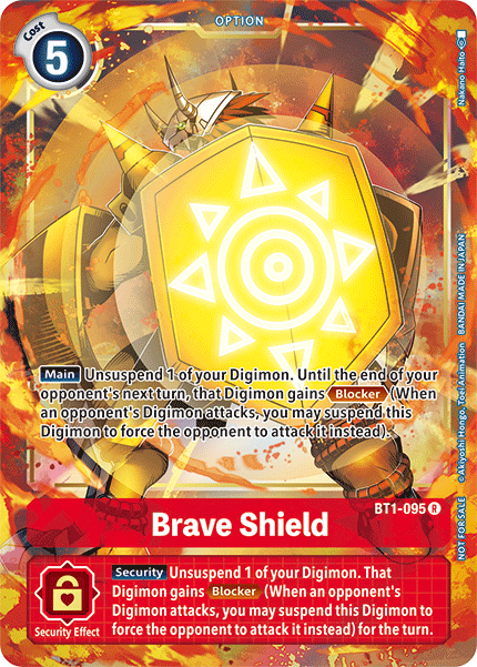 Brave Shield [BT1-095] (Dash Pack) [Release Special Booster Ver.1.5 Promos] | Arkham Games and Comics