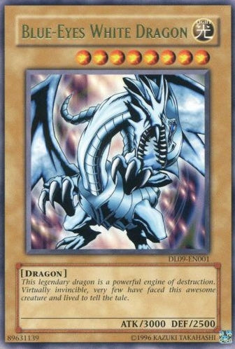 Blue-Eyes White Dragon (Green) [DL09-EN001] Rare | Arkham Games and Comics