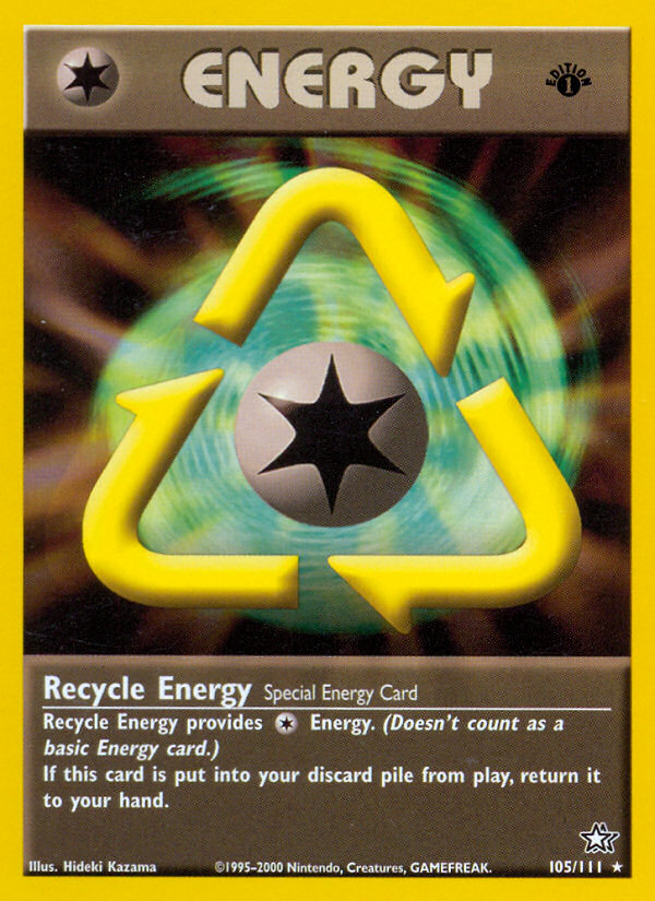 Recycle Energy (105/111) [Neo Genesis 1st Edition] | Arkham Games and Comics