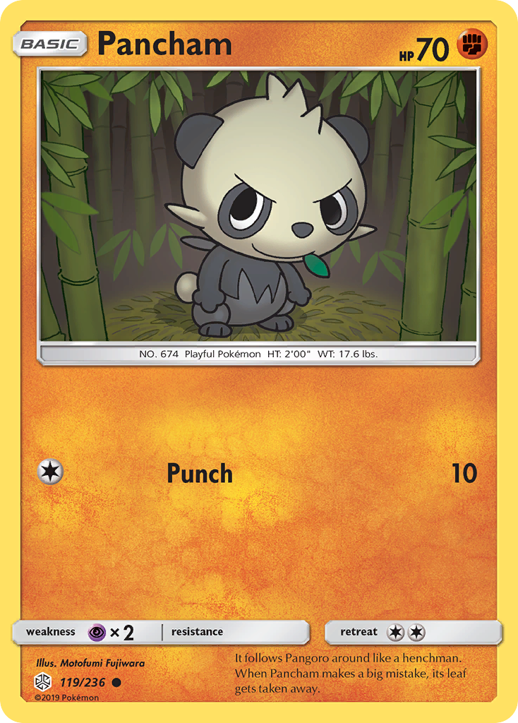 Pancham (119/236) [Sun & Moon: Cosmic Eclipse] | Arkham Games and Comics