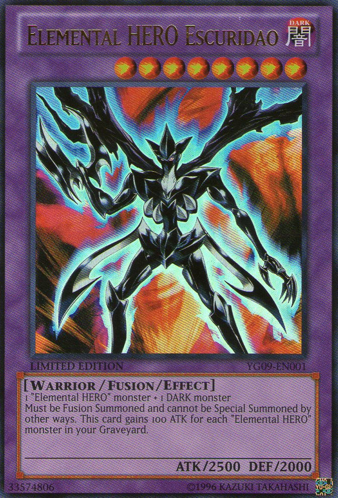 Elemental HERO Escuridao [YG09-EN001] Ultra Rare | Arkham Games and Comics