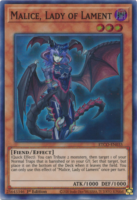 Malice, Lady of Lament [ETCO-EN035] Super Rare | Arkham Games and Comics