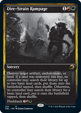 Dire-Strain Rampage [Innistrad: Double Feature] | Arkham Games and Comics