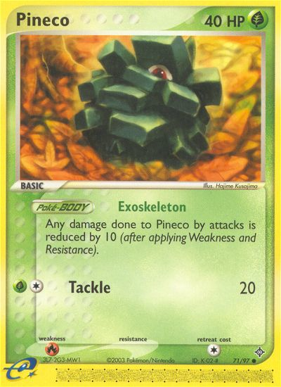 Pineco (71/97) [EX: Dragon] | Arkham Games and Comics
