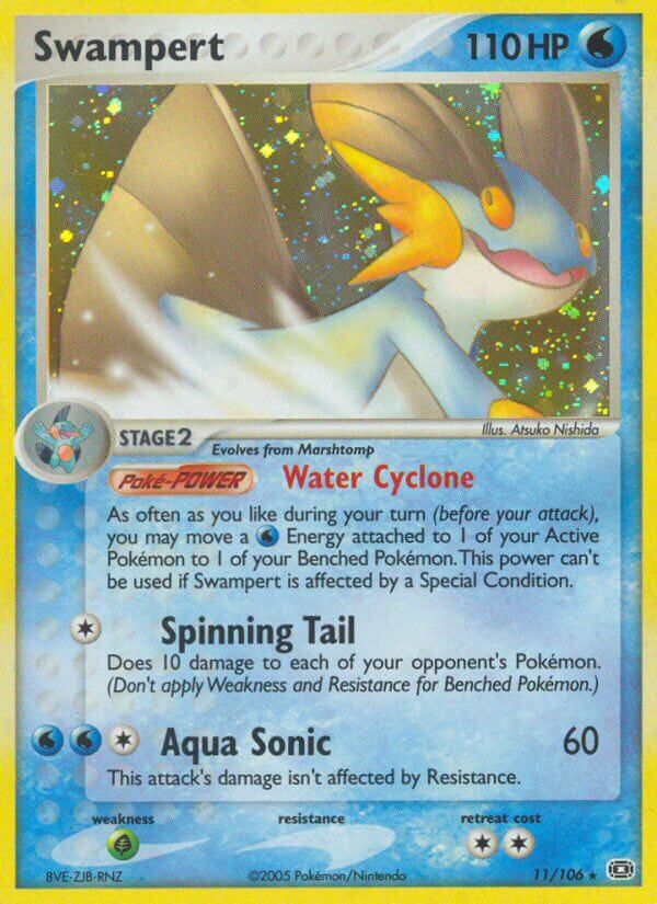 Swampert (11/106) (Theme Deck Exclusive) [EX: Emerald] | Arkham Games and Comics