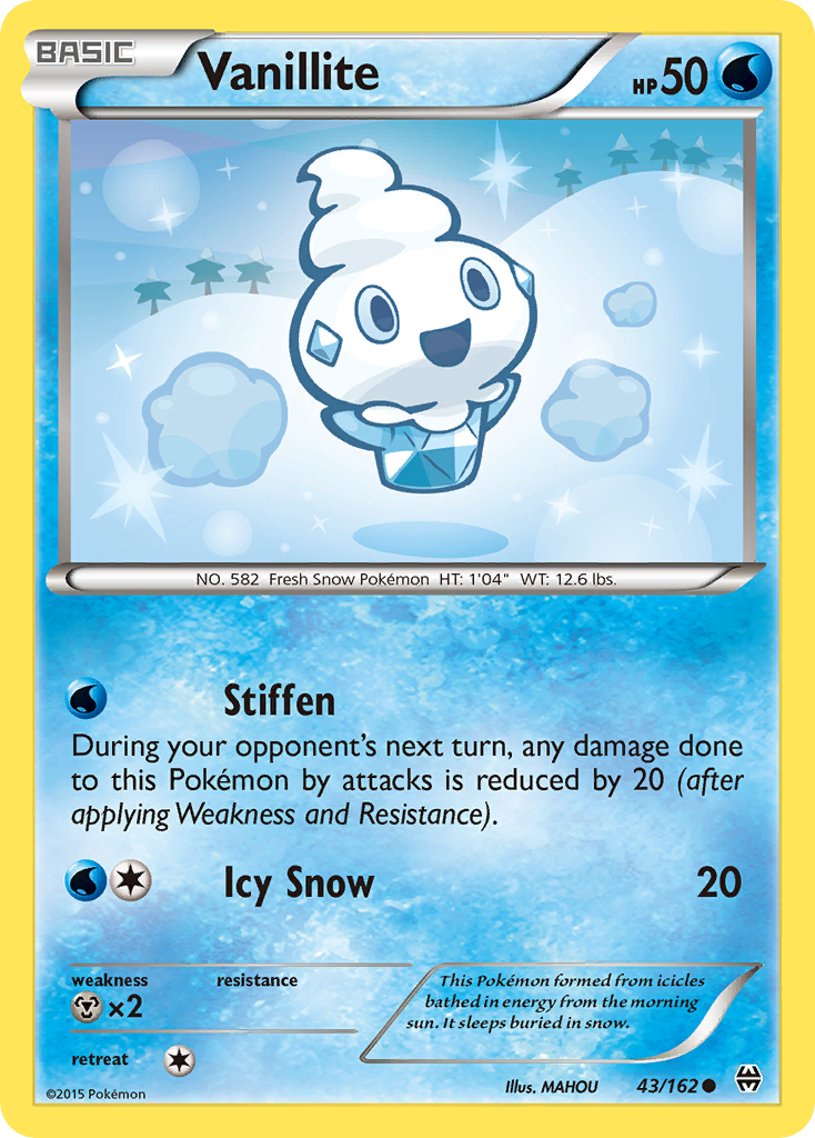 Vanillite (43/162) [XY: BREAKthrough] | Arkham Games and Comics