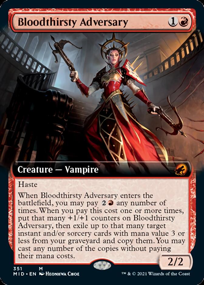 Bloodthirsty Adversary (Extended) [Innistrad: Midnight Hunt] | Arkham Games and Comics