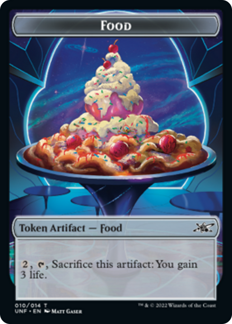 Teddy Bear // Food (010) Double-sided Token [Unfinity Tokens] | Arkham Games and Comics