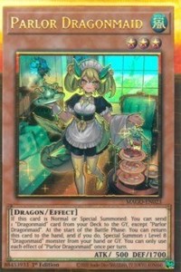 Parlor Dragonmaid [MAGO-EN023] Gold Rare | Arkham Games and Comics