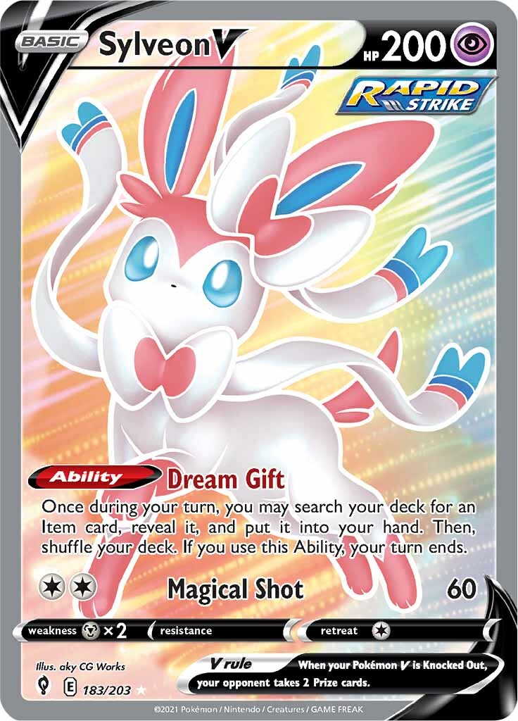 Sylveon V (183/203) [Sword & Shield: Evolving Skies] | Arkham Games and Comics