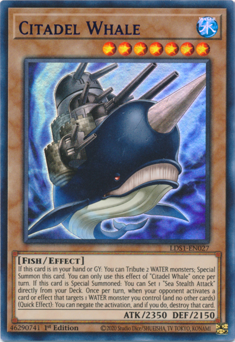 Citadel Whale (Purple) [LDS1-EN027] Ultra Rare | Arkham Games and Comics