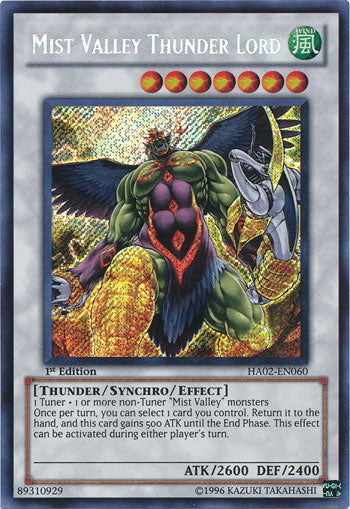 Mist Valley Thunder Lord [HA02-EN060] Secret Rare | Arkham Games and Comics