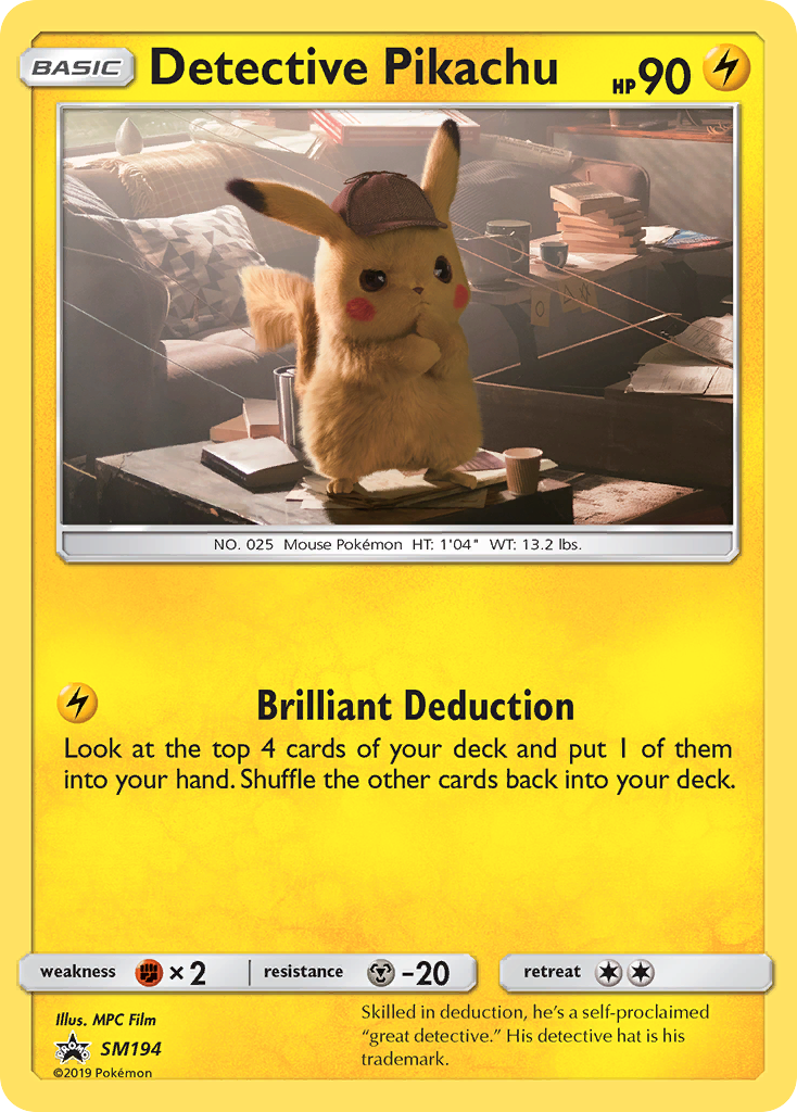 Detective Pikachu (SM194) [Sun & Moon: Black Star Promos] | Arkham Games and Comics