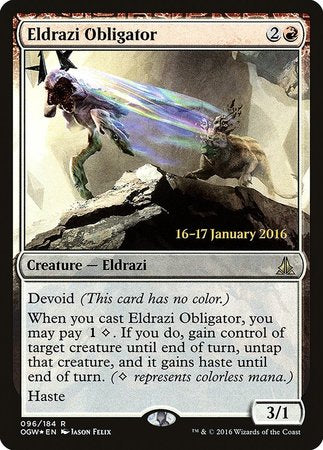 Eldrazi Obligator [Oath of the Gatewatch Promos] | Arkham Games and Comics