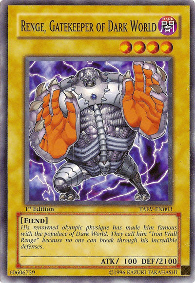 Renge, Gatekeeper of Dark World [TAEV-EN003] Common | Arkham Games and Comics