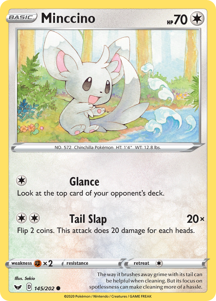 Minccino (145/202) [Sword & Shield: Base Set] | Arkham Games and Comics