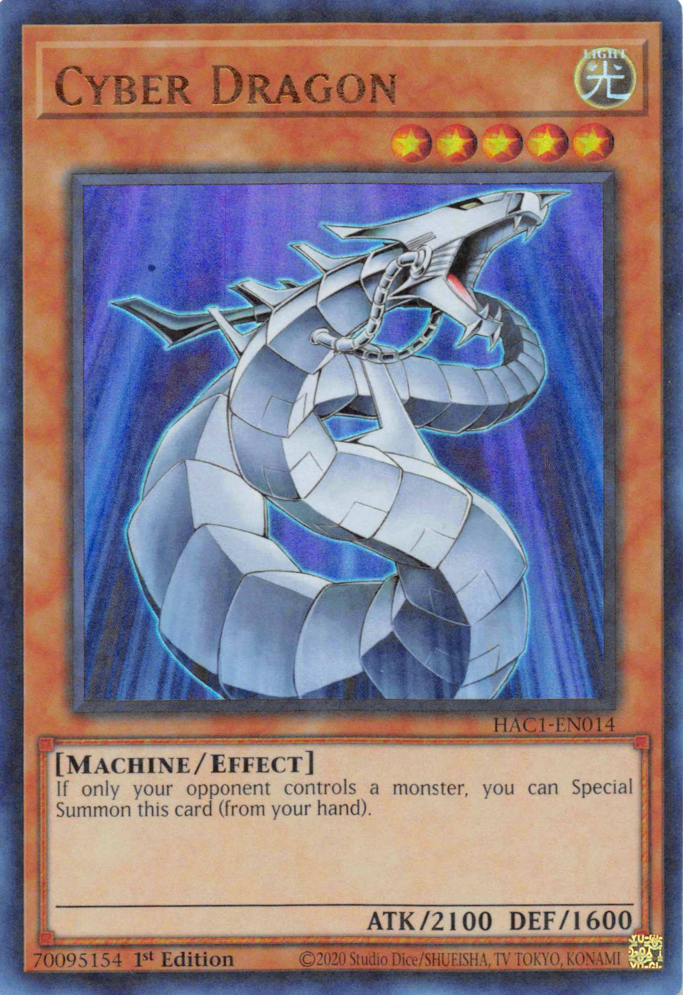 Cyber Dragon (Duel Terminal) [HAC1-EN014] Parallel Rare | Arkham Games and Comics