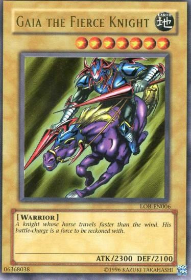 Gaia The Fierce Knight [LOB-EN006] Ultra Rare | Arkham Games and Comics