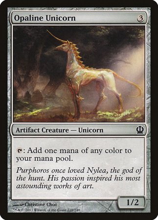Opaline Unicorn [Theros] | Arkham Games and Comics