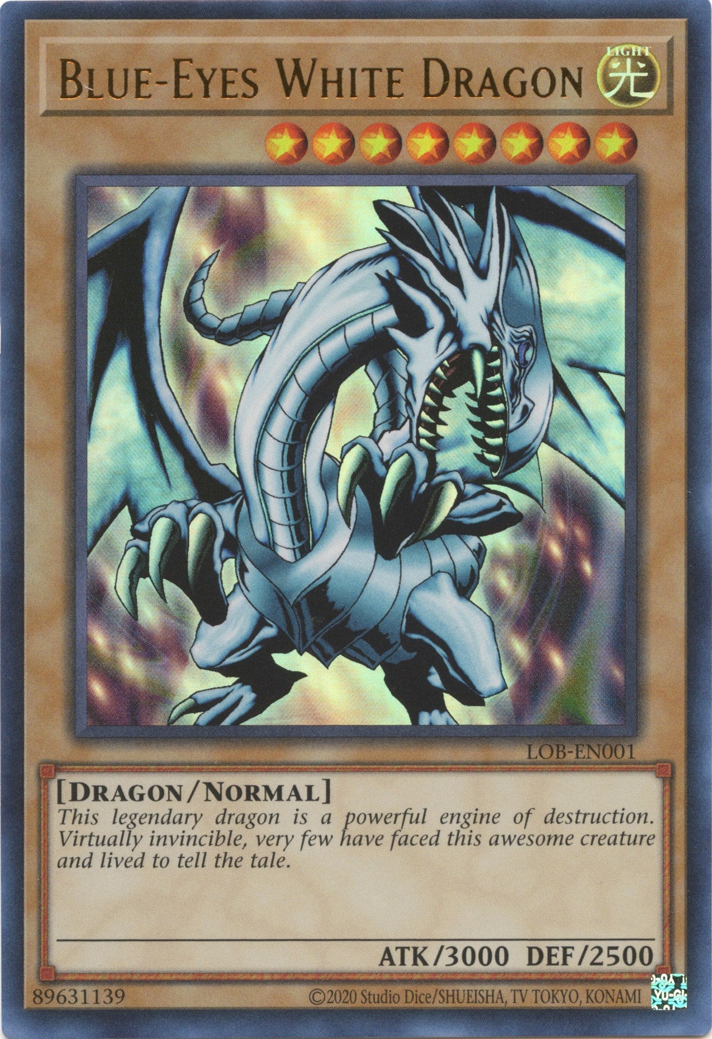 Blue-Eyes White Dragon (25th Anniversary) [LOB-EN001] Ultra Rare | Arkham Games and Comics