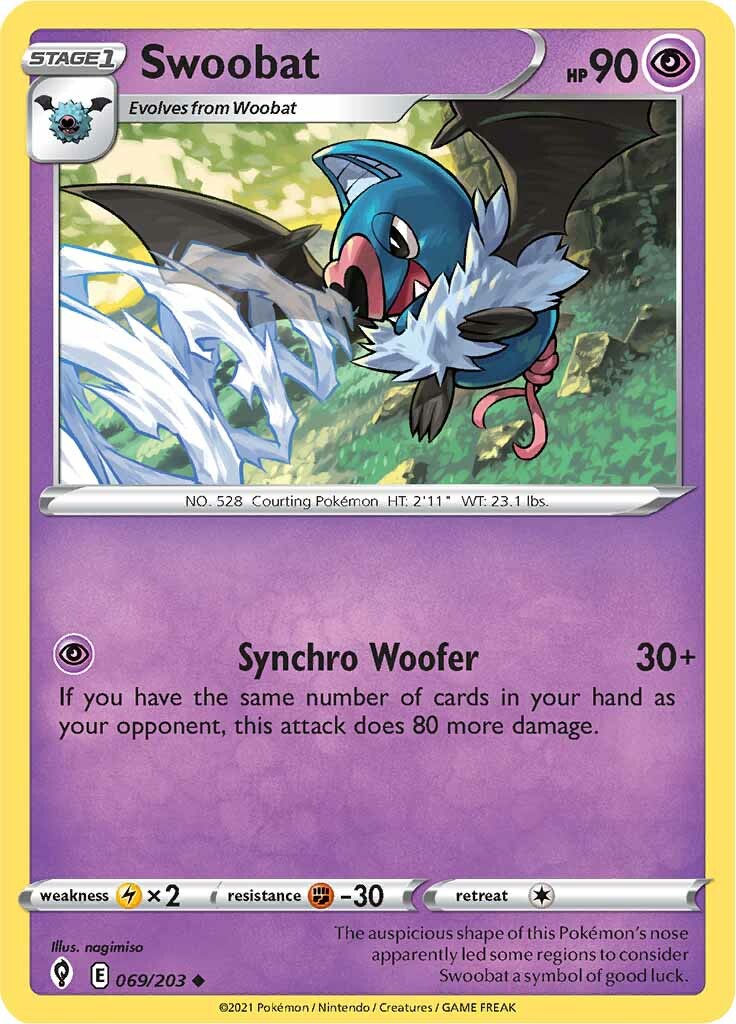 Swoobat (069/203) [Sword & Shield: Evolving Skies] | Arkham Games and Comics