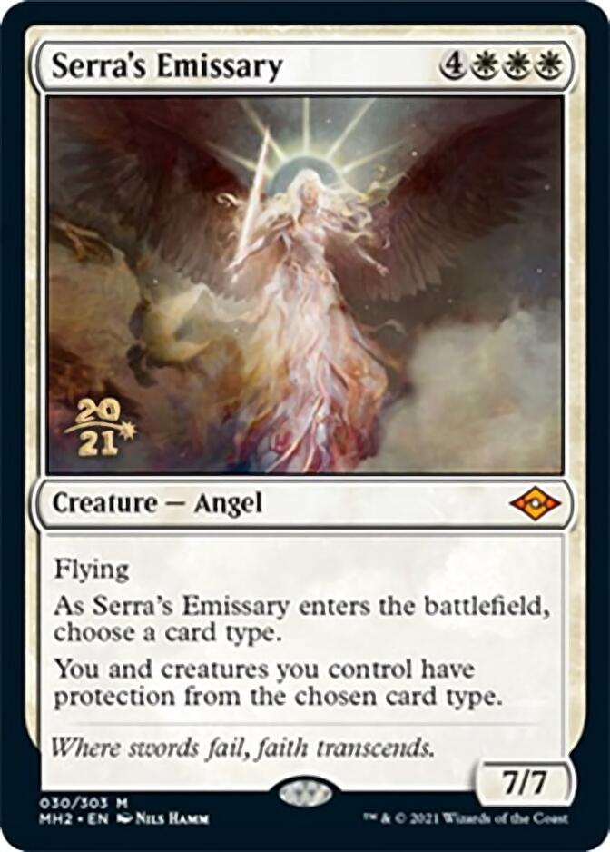 Serra's Emissary [Modern Horizons 2 Prerelease Promos] | Arkham Games and Comics
