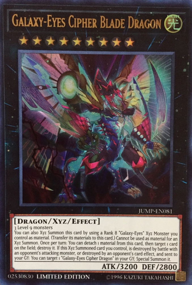 Galaxy-Eyes Cipher Blade Dragon [JUMP-EN081] Ultra Rare | Arkham Games and Comics