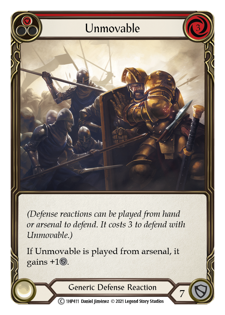 Unmovable (Red) [1HP411] (History Pack 1) | Arkham Games and Comics