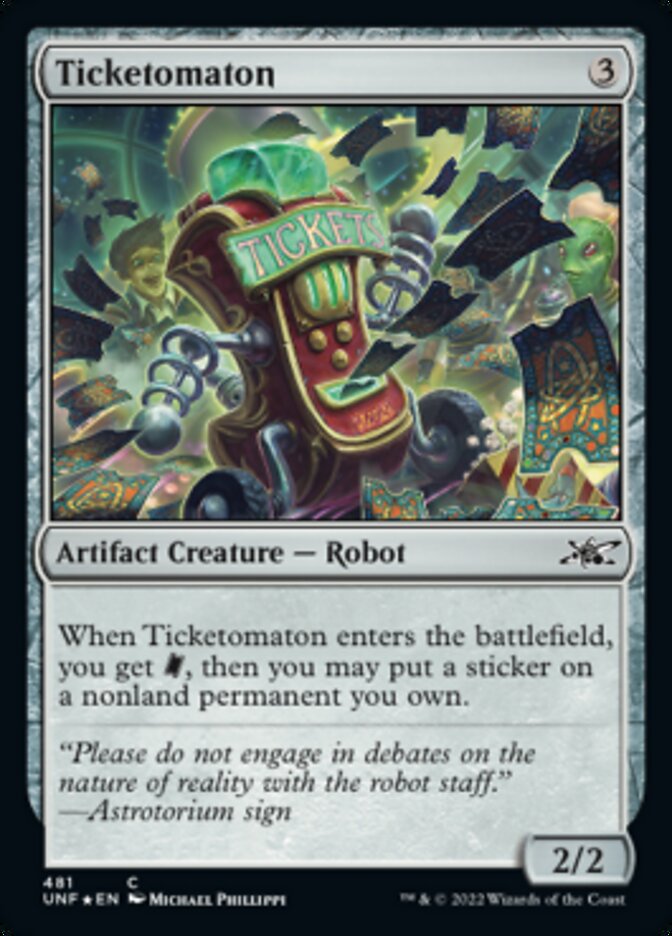 Ticketomaton (Galaxy Foil) [Unfinity] | Arkham Games and Comics