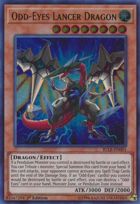 Odd-Eyes Lancer Dragon [BLLR-EN001] Ultra Rare | Arkham Games and Comics