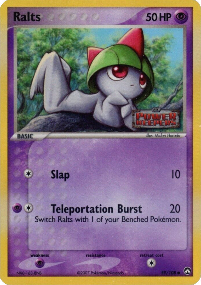 Ralts (59/108) (Stamped) [EX: Power Keepers] | Arkham Games and Comics