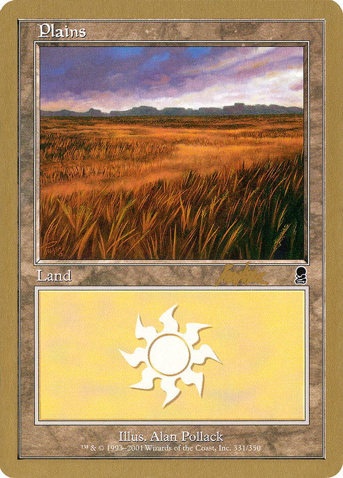 Plains (bk331a) (Brian Kibler) [World Championship Decks 2002] | Arkham Games and Comics