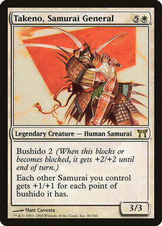 Takeno, Samurai General [Champions of Kamigawa] | Arkham Games and Comics
