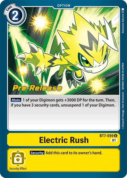 Electric Rush [BT7-099] [Next Adventure Pre-Release Cards] | Arkham Games and Comics