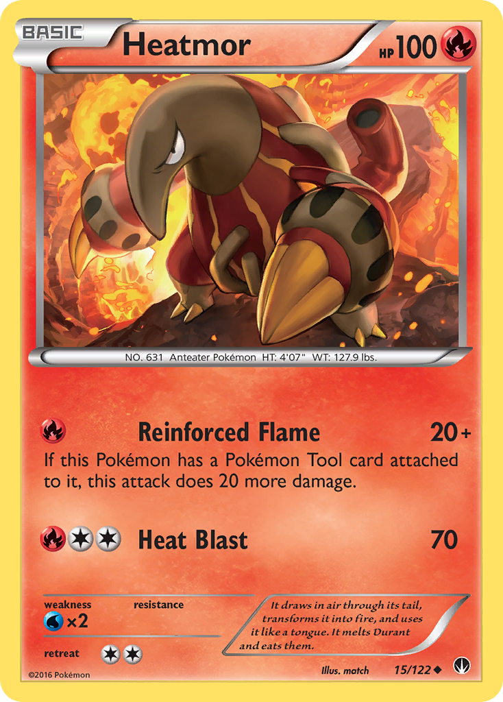 Heatmor (15/122) [XY: BREAKpoint] | Arkham Games and Comics