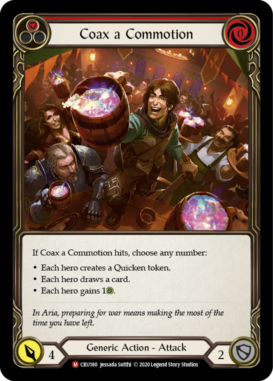 Coax a Commotion [CRU180] (Crucible of War)  1st Edition Rainbow Foil | Arkham Games and Comics