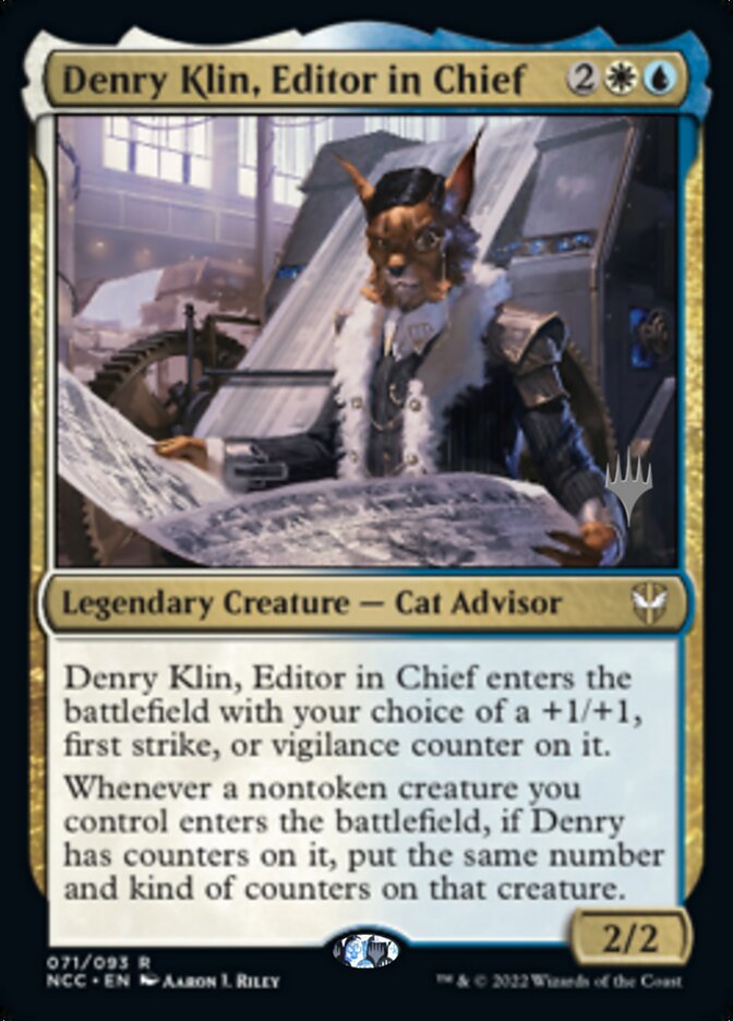 Denry Klin, Editor in Chief (Promo Pack) [Streets of New Capenna Commander Promos] | Arkham Games and Comics